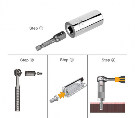 178873 Llave universal GATOR GRIP POWER de 7-19 mm para cada perno