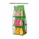 Organizador de bolsos con gancho para armarios y puertas (6 huecos)