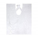 158998 Capa blanca desechable de peluquería profesional 90 x 110 cm