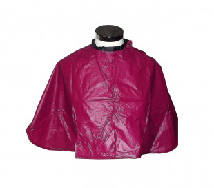 159001 Capa profesional peluquería  bordeaux en pvc 91x68 cm corte y color 2