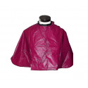 159001 Capa profesional peluquería  bordeaux en pvc 91x68 cm corte y color