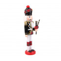 831003 Soldado decorativo CORNAMUSA 30 cm hecho de madera pintada a mano