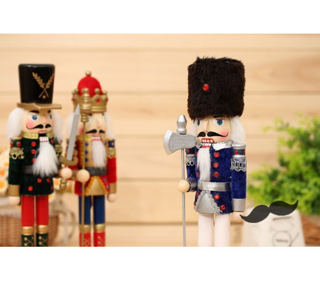 831027 Soldado decorativo CETRO 30 cm hecho de madera pintada a mano