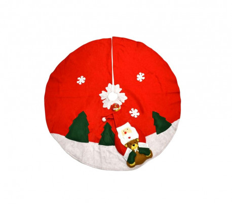 030710 Alfombra cubre base circular  para el árbol de Navidad de 100 cm diámetro