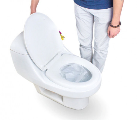 055991 Paquete de 10 piezas de toallitas para inodoro desechables línea DOLLY