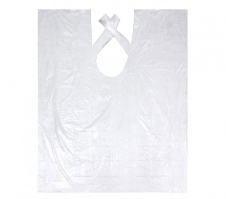 158998 Pack 12 capa blanca desechable de peluquería profesional 90 x 110 cm