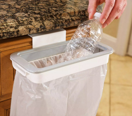 870578 Soporte para bolsas de basura ATTACK TRASH colgador de puertas o cajones 