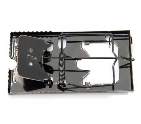 331446 Atrapa ratones DHOMTEK con guillotina de resorte a presión de 8.5x16x1 cm