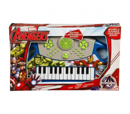 308103 Teclado de 25 teclas Avengers sonidos programables y batería electrónica