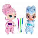 373804 Muñecas Shimmer & Shine Deluxe para colorear con marcadores incluidos