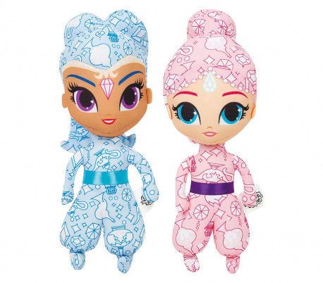 373804 Muñecas Shimmer & Shine Deluxe para colorear con marcadores incluidos