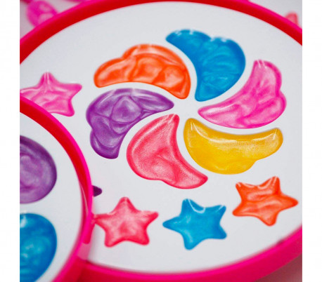 002504 Set de maquillaje infantil 5 estantes Tachan Box con espejo 40x26 cm