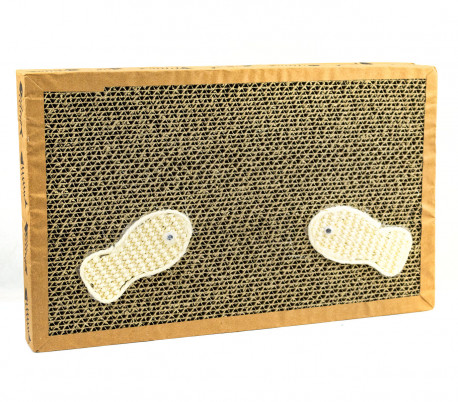 026432 Rascador NOBLEZA para gatos cartón perfumado 38.2x23x4 cm FISHING Box