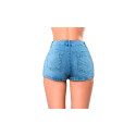 Shorts tejanos cortos ajustados para mujer modelo FORBIDDEN ZONE varias tallas