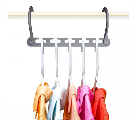 850826 Pack 10 perchas Magic Hanger organizador para ropa ahorrador de espacio