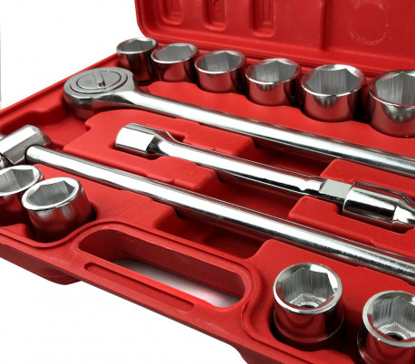 Llaves triquete 21 unidades 3/4'' acero