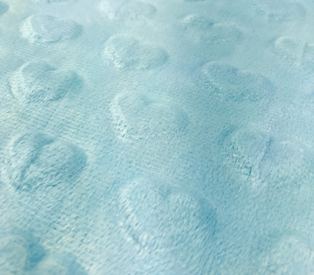 832189 Manta Nottediluna baby extra cálida con corazones en fibra aterciopelada 