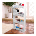 Organizador de productos deslizante con ruedas 4 estantes para cocina y/o baño