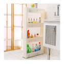 Organizador de productos deslizante con ruedas 4 estantes para cocina y/o baño