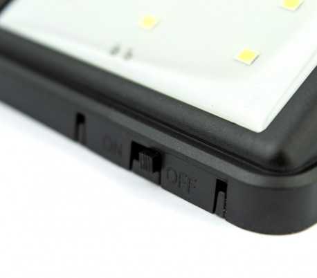  Lámpara 8 LED panel solar SUPER BRIGHT con sensor de movimiento y crepúscular