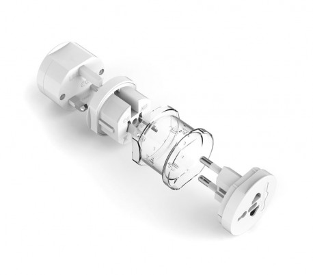 Adaptador para enchufes internacionales de 125V 6A a 250V 13A 16 modos