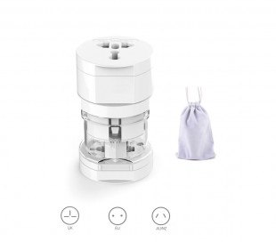 Adaptador para enchufes internacionales de 125V 6A a 250V 13A 16 modos