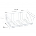 Organizador para debajo de estantes 31x16.5x31.5 cm para nevera ahorra espacio