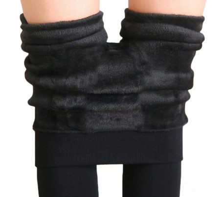 Leggings térmicos ZERO GRADI interior de felpa (Talla de la 40 a la 48) Negro