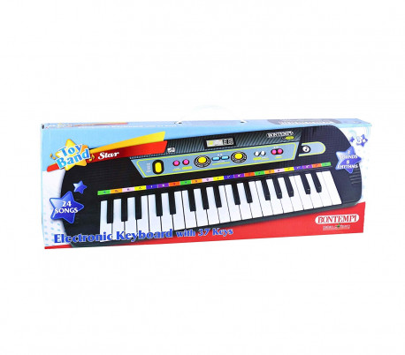 BONTEMPI 123765 Teclado de mesa 37 teclas con funciones de sonido y ritmo