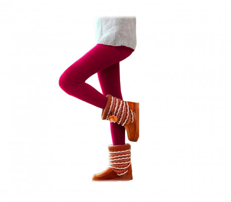 Set 5 leggins térmicos para mujer GAIA con interior de felpa para el frío