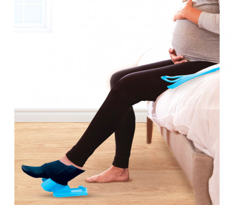 Soporte para poner y quitar los calcetines con sistema automático