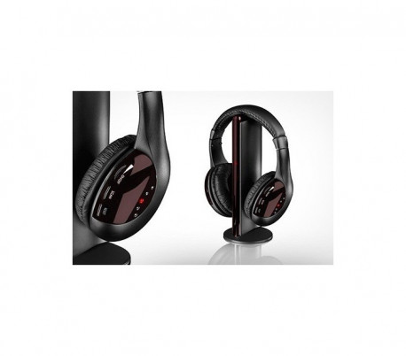 Auriculares inalámbricos con 5 funciones para radio FM - MP3 - PC - TV (5 EN 1)