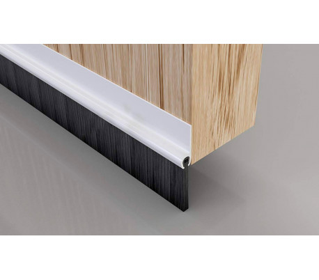 1470 Cubre ranuras con panel de cierre doble para puertas 95x950mm Gris