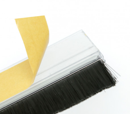 1470 Cubre ranuras con panel de cierre doble para puertas 95x950mm Gris