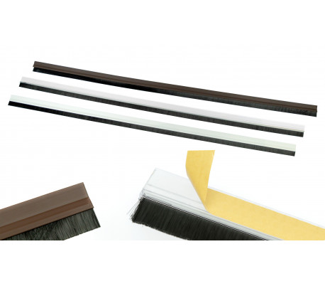 1470 Cubre ranuras con panel de cierre doble para puertas 95x950mm Gris