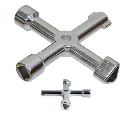 Geko 6200 91 Llave cruzada universal multiusos 4 en 1 para cabinas de gas y más