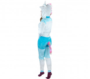 Pijama entero de felpa Cosplay Animal UNICORNIO tallas de la XS a la XL 2