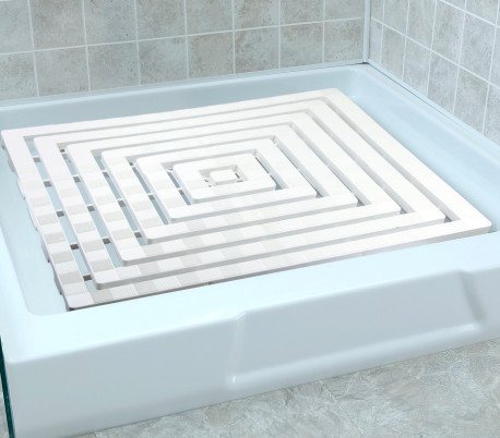 002014 Plato de ducha de plástico con trama anti-hongos antideslizante 60x60cm