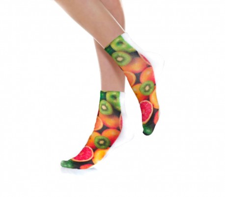 Pack 3 pares de calcetines FUNNY COLORS para mujer estampados en color 3D