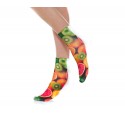 Pack 3 pares de calcetines FUNNY COLORS para mujer estampados en color 3D Pack 3 pares de calcetines FUNNY COLORS para mujer estampados en color 3D