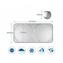 800240 Parasol WISDOM para parabrisas 150x70 cm anti UV y calor