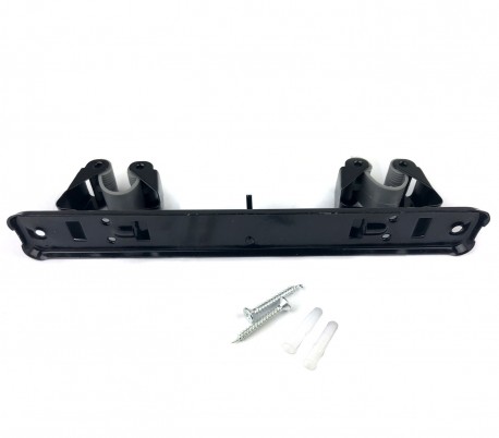 748166 Soporte para escoba recogedor y fregona 3 espacios colgador de cocina