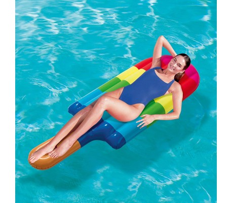 43187 Colchoneta inflable gigante Candy Lounge BESTWAY 190 x 105 cm