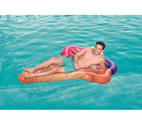 43161 Colchoneta inflable gigante forma de HELADO BESTWAY 180 x 0,72 cm