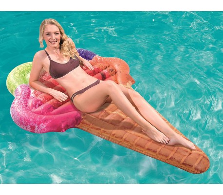 43161 Colchoneta inflable gigante forma de HELADO BESTWAY 180 x 0,72 cm