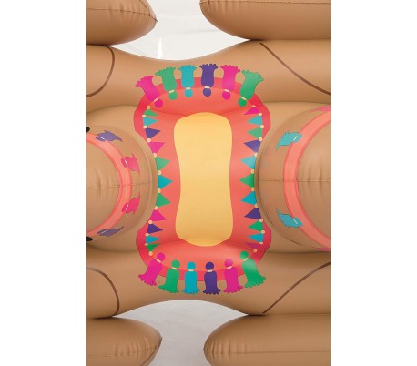 43183 Colchoneta inflable gigante forma de CONO DE HELADO BESTWAY 188x130 cm