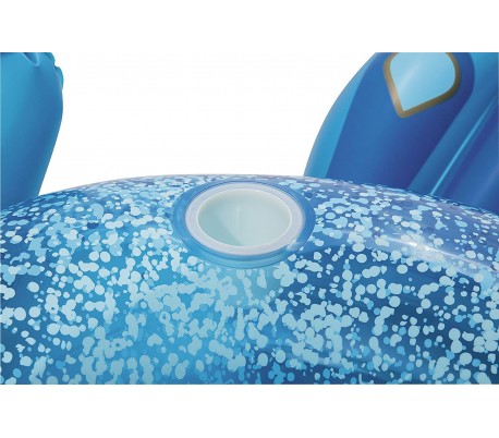 41119 Colchoneta inflable gigante forma de luxury flamenco BESTWAY 173 x 170 cm