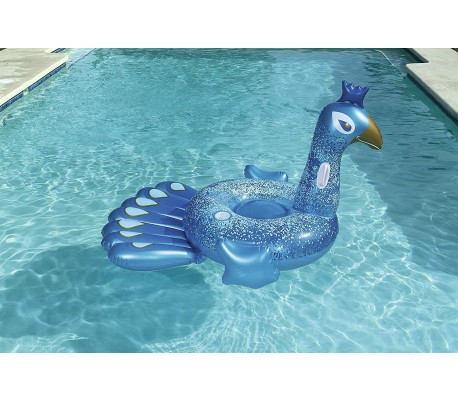 41119 Colchoneta inflable gigante forma de luxury flamenco BESTWAY 173 x 170 cm