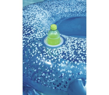 41119 Colchoneta inflable gigante forma de luxury flamenco BESTWAY 173 x 170 cm