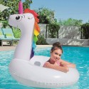 36124 Flotador inflable gigante forma de Cisne BESTWAY 165 x 117cm Blanco o Rosa
